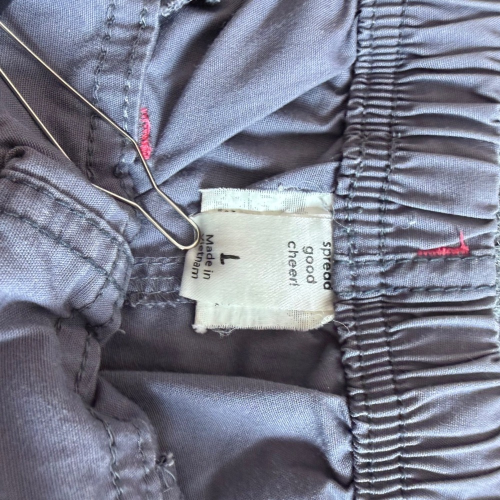 Spread Good Womens Grey Scrub Pants Large Drawstring Cargo Pockets Workwear - Picture 7 of 11